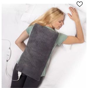 Sharper Image Calming Heat Massaging Weighted Heat Pad 27 COMBINATIONS 12X24